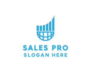 Sales - Global Sales Growth logo design