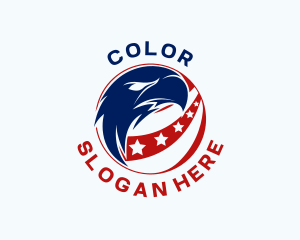 Patriotic American Eagle Logo