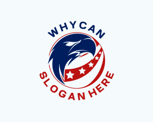 Patriotic American Eagle Logo