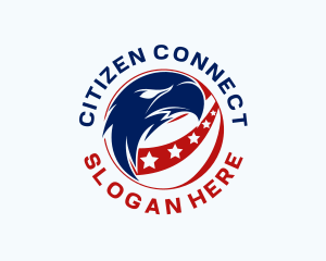 Citizenship - Patriotic American Eagle logo design