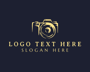 Lens Camera Photographer logo design