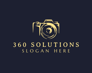 Lens Camera Photographer logo design