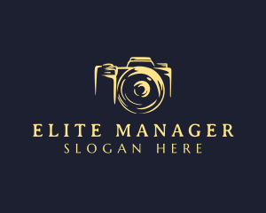 Lens Camera Photographer logo design