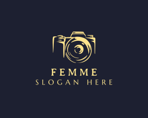 Lens Camera Photographer logo design