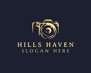 Lens Camera Photographer logo design