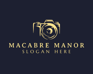 Lens Camera Photographer logo design