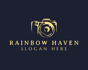 Lens Camera Photographer logo design