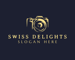 Lens Camera Photographer logo design