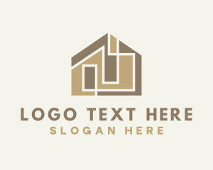 Village - Brown Home Architecture logo design