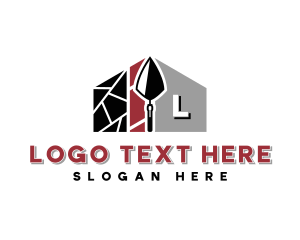 Lettermark - Masonry Trowel Handyman logo design