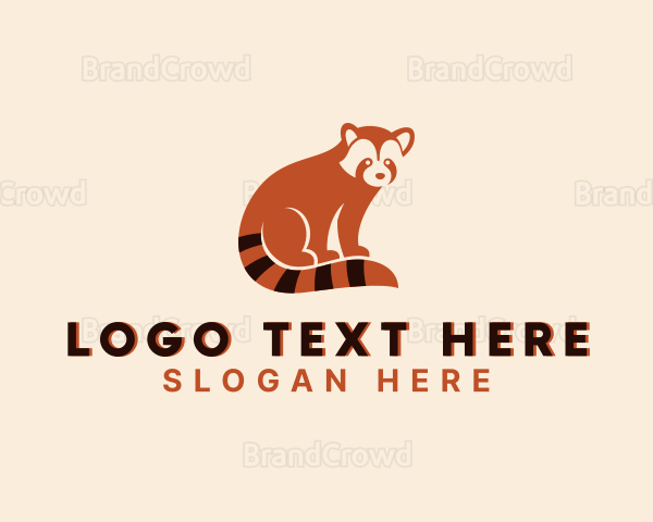 Wild Red Panda Zoo Logo