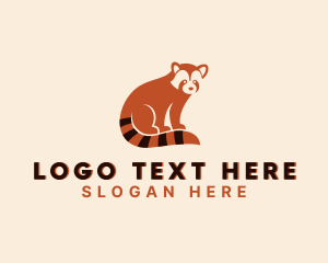 North America - Wild Red Panda Zoo logo design