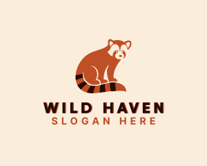 Wild Red Panda Zoo logo design