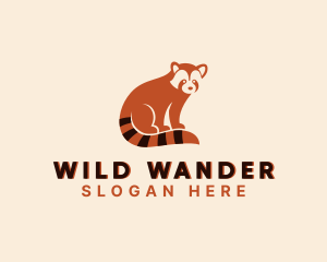 Wild Red Panda Zoo logo design