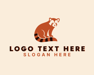 Wild Red Panda Zoo Logo