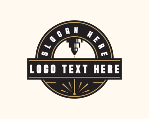 Contractor - Laser Engraving Machine logo design