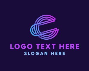 Letter C - Modern Tech Startup logo design