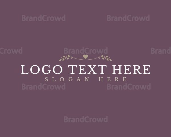Elegant Love Wordmark Logo