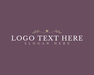 Elegant Love Wordmark Logo