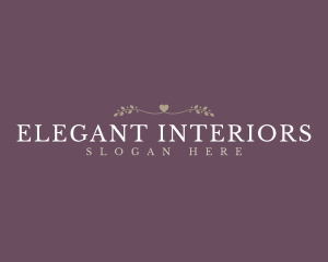 Elegant Love Wordmark logo design