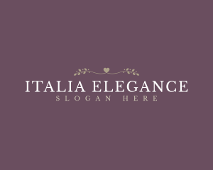 Elegant Love Wordmark logo design