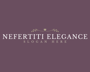 Elegant Love Wordmark logo design