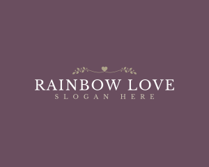 Elegant Love Wordmark logo design