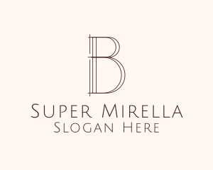 Minimalist Professional Agency Letter B Logo
