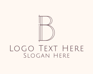 Minimalist Professional Agency Letter B Logo