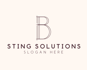 Minimalist Professional Agency Letter B logo design