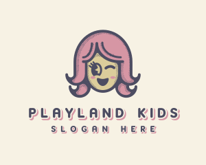 Pink Female Doll logo design