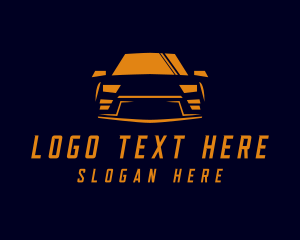 Road Trip - Sports Car Transportation Vehicle logo design