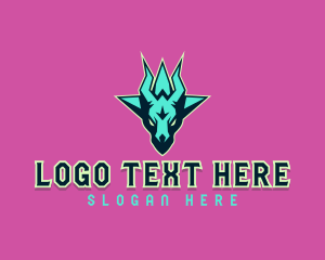 Streaming - Horn Dragon Avatar logo design