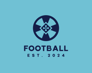 Symbol - Blue Wheel Shield logo design