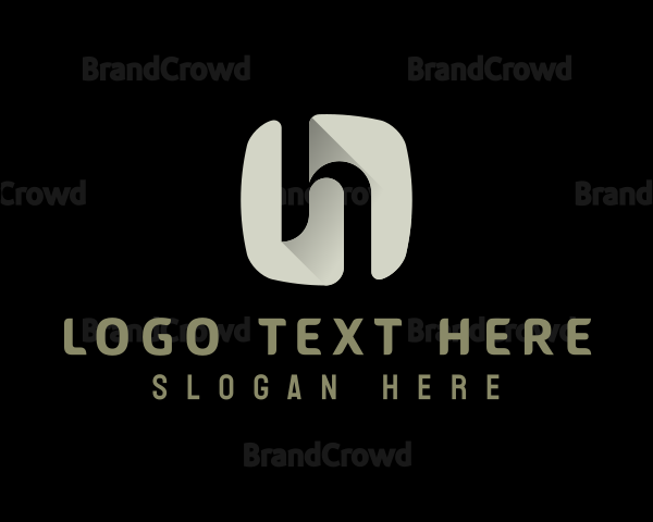 Modern Media Letter H Logo