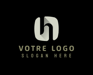 App - Modern Media Letter H logo design