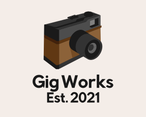 Gig - Isometric Digital Camera logo design