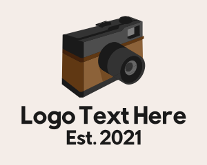 Photograph - Isometric Digital Camera logo design