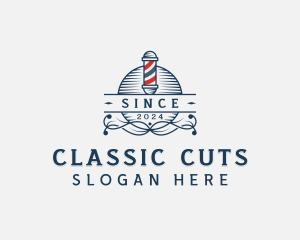 Barber Haircut Barbershop logo design