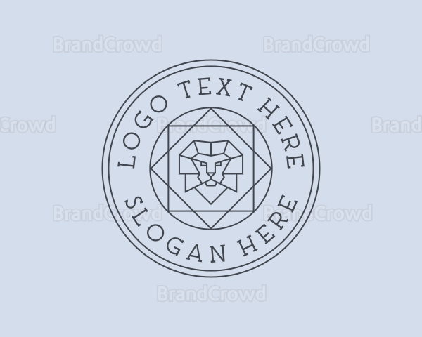 Upscale Lion Crest Logo