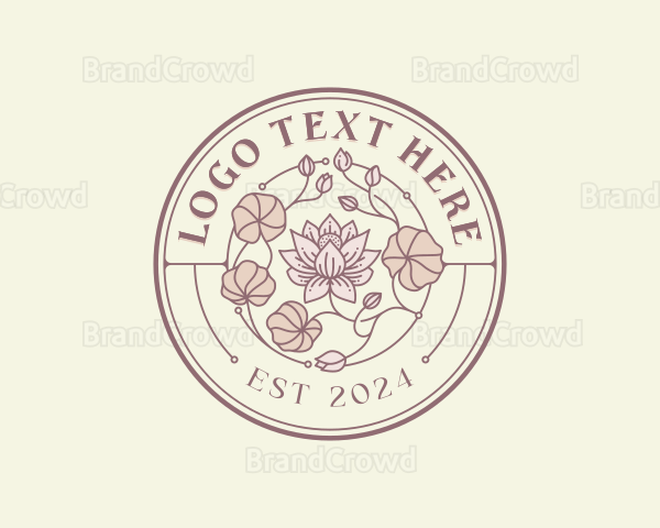Lotus Floral Garden Logo