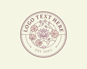 Fashion - Lotus Floral Garden logo design