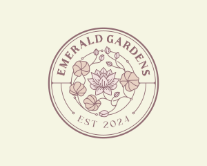 Lotus Floral Garden logo design