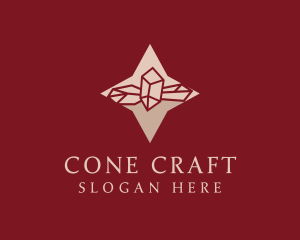 Star Gemstone Crystal logo design