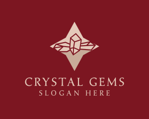 Star Gemstone Crystal logo design