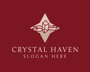 Star Gemstone Crystal logo design