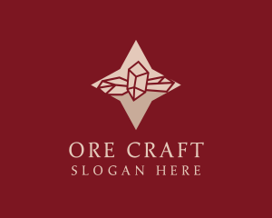 Star Gemstone Crystal logo design