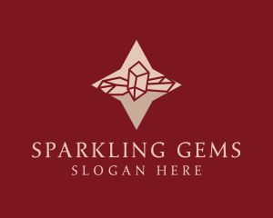 Star Gemstone Crystal logo design