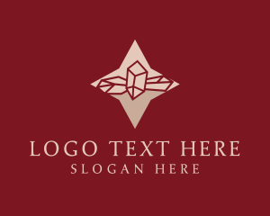 Adornment - Star Gemstone Crystal logo design