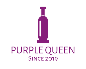 Purple Bullet Wine logo design